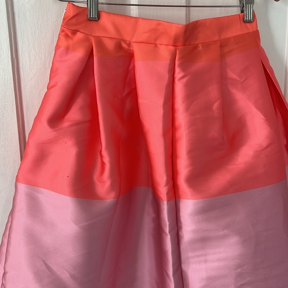 NWT Chicwish Pink A-Line Colorblock Skirt - Picture 6 of 7